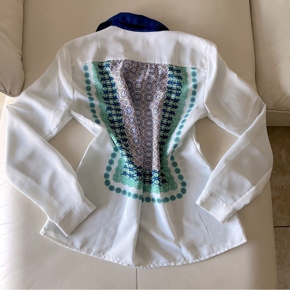 J. CREW Scarf Print Popover - Picture 2 of 4